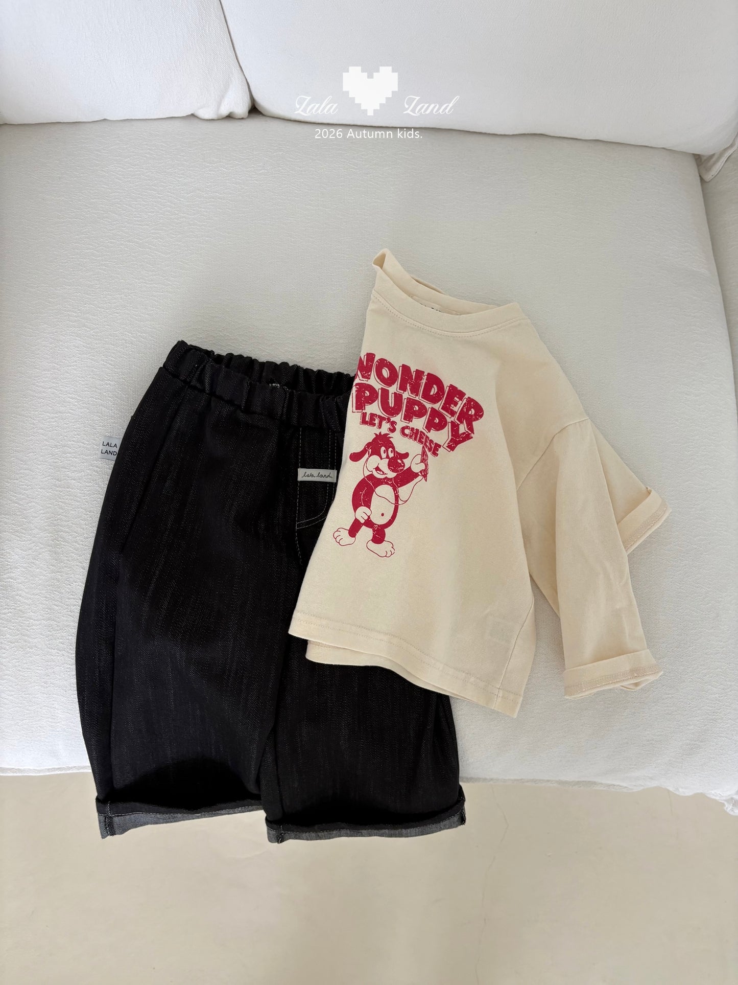 【PRE-ODER〆8.9(sun)】24.Selfie Puppy Tee | lalaland