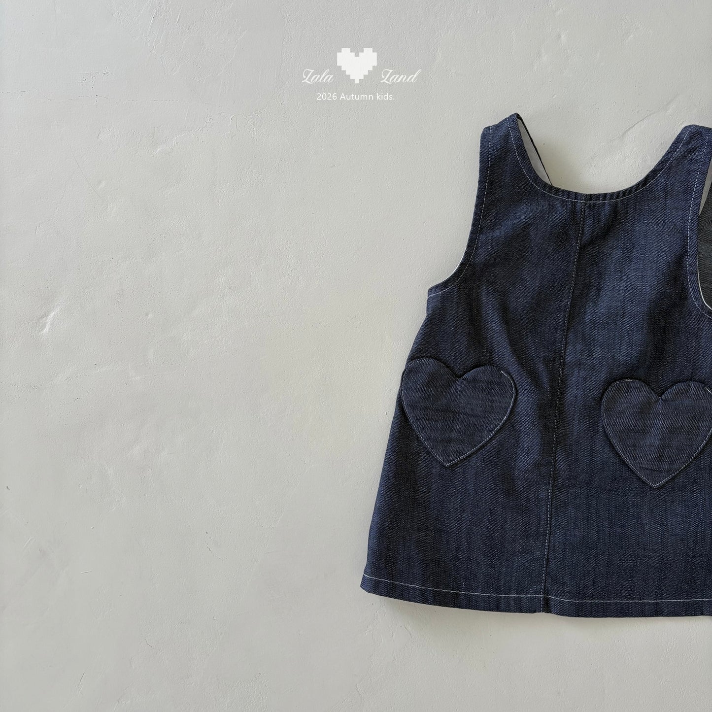 【PRE-ODER〆8.9(sun)】12.Heart-pocket Dress | lalaland