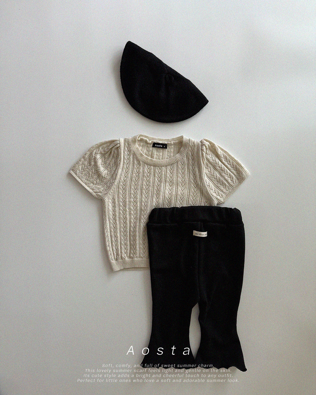 【PREORDER受付終了、ご希望はお問い合わせください。】21.Knit Eyelet T