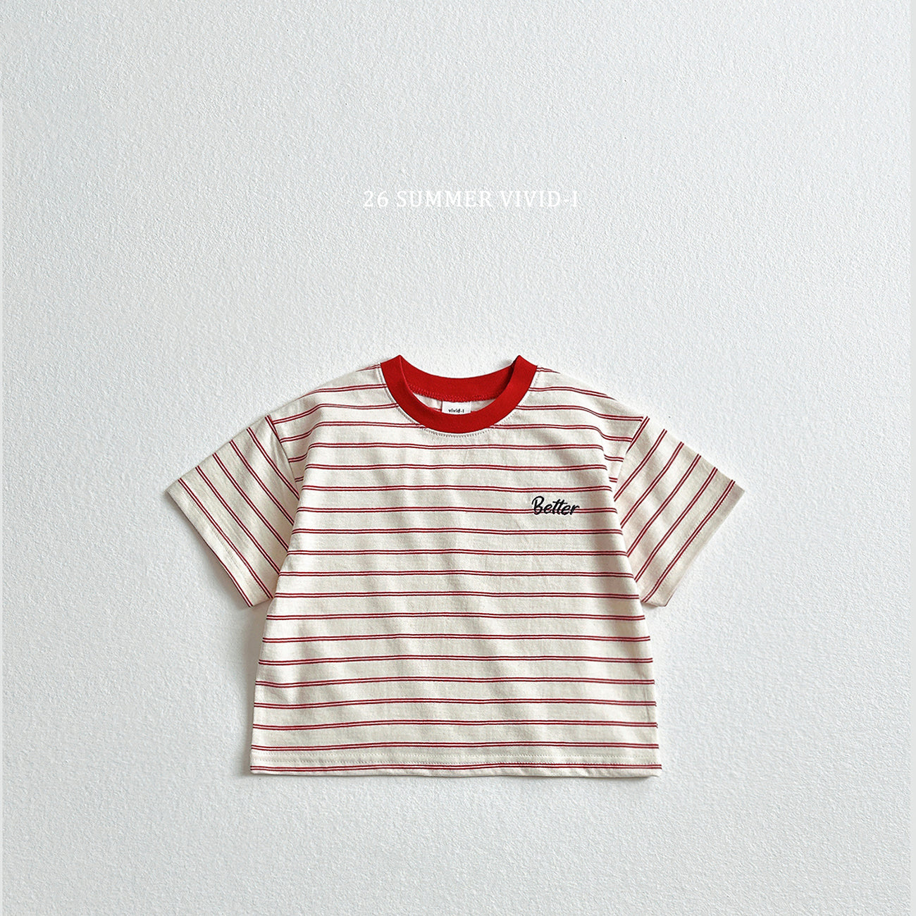 【PREORDER受付終了、ご希望はお問い合わせください。】66.Better Embroidery Stripe Tee