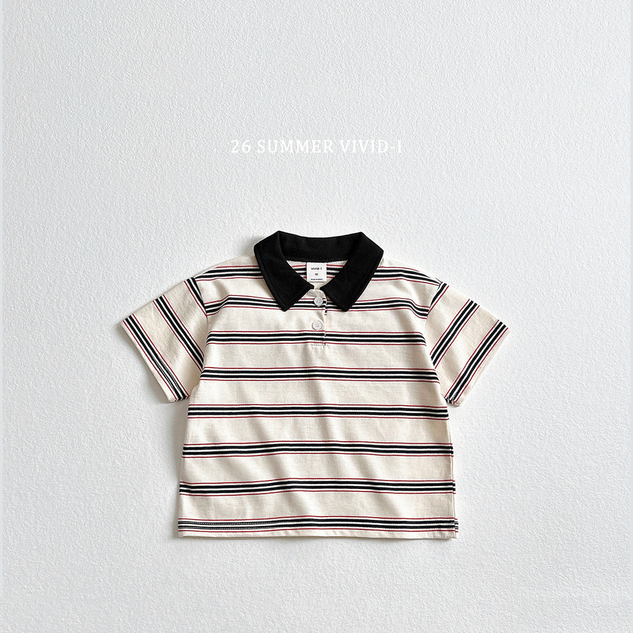 【PREORDER受付終了、ご希望はお問い合わせください。】64.Multi Collar Stripe ShortSleeve Top