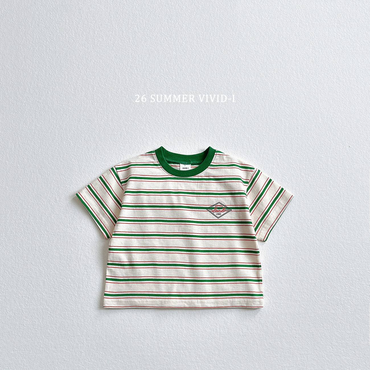 【PREORDER受付終了、ご希望はお問い合わせください。】69.Diamond Logo Stripe Tee
