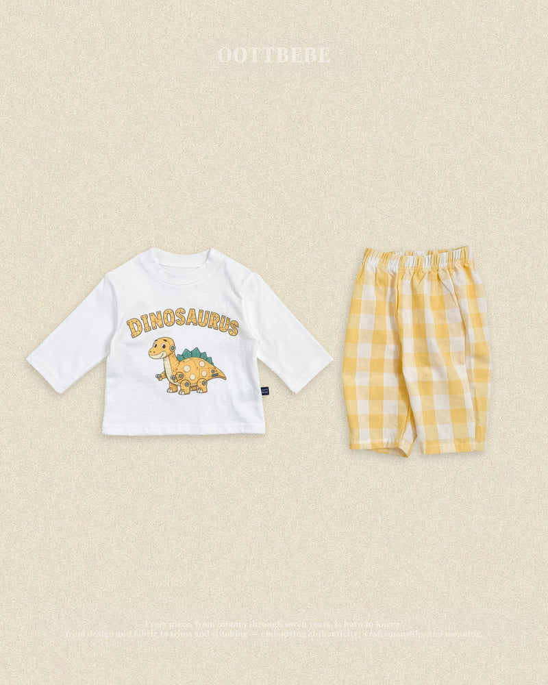【PRE-ODER〆8.9(sun)】16.(Special Edition) Robot Dinosaur Top & Bottom Set | oottbebe