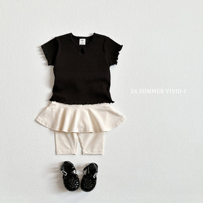 【PREORDER受付終了、ご希望はお問い合わせください。】36.Madeleine 5分丈 Skirt Leggings