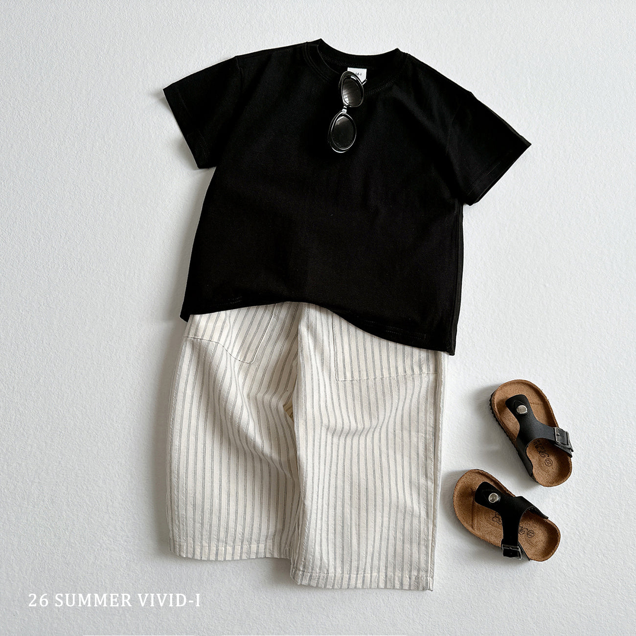 【PREORDER受付終了、ご希望はお問い合わせください。】5.9分丈 Stripe Linen Pants