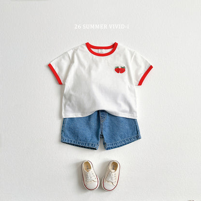 【PREORDER受付終了、ご希望はお問い合わせください。】99.Fruit Embroidery Raglan Set