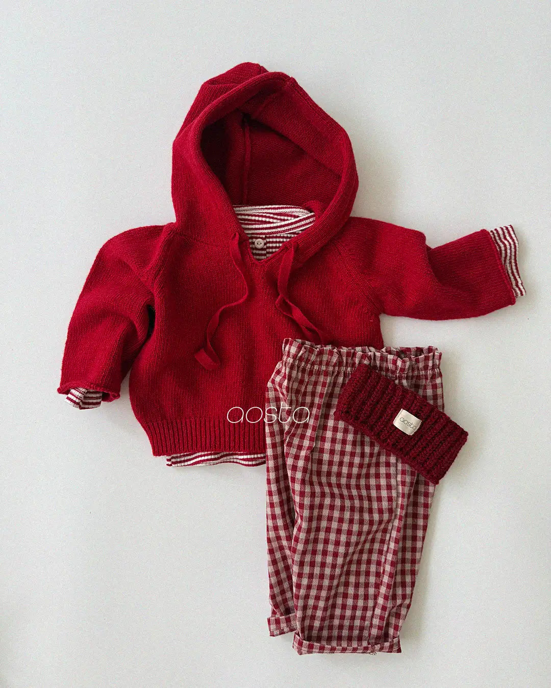 【秋のPRE-ODER 5%OFF】10.Knit Cookie Hoodie