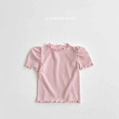【PREORDER受付終了、ご希望はお問い合わせください。】78.Shirring Puff Flare Tee