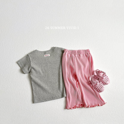 【PREORDER受付終了、ご希望はお問い合わせください。】28.Color Pleats Bell 7分丈 Pants