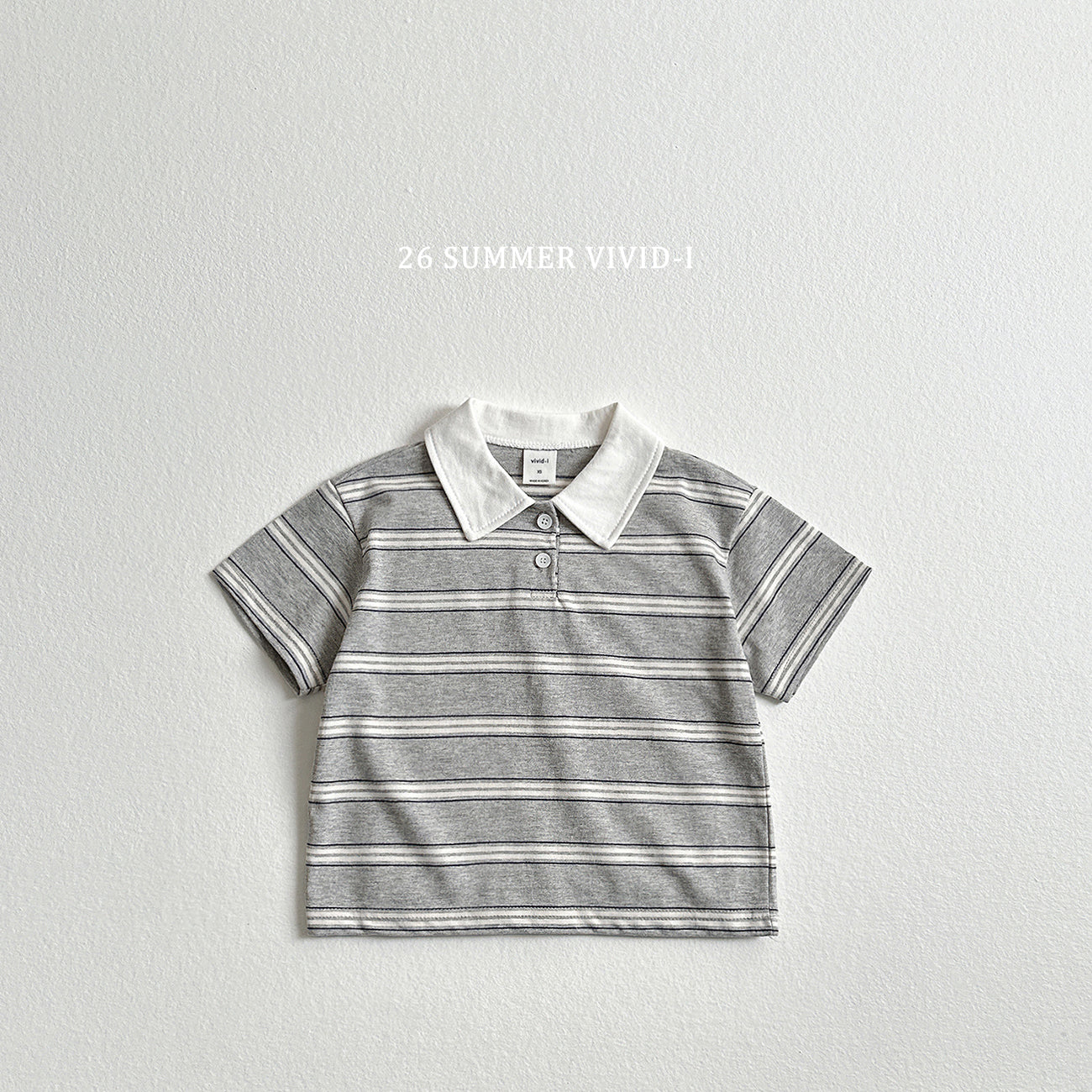 【PREORDER受付終了、ご希望はお問い合わせください。】64.Multi Collar Stripe ShortSleeve Top