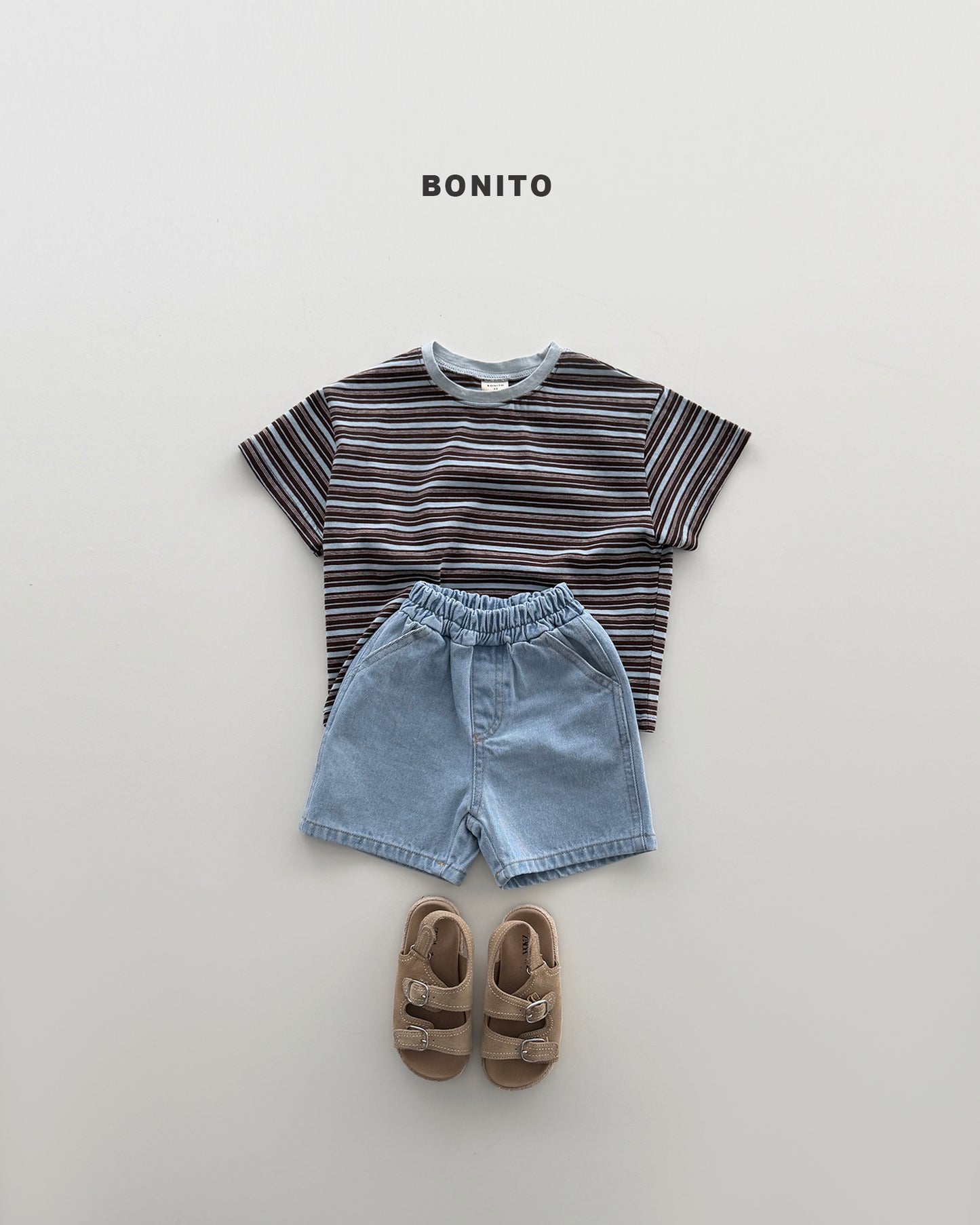 【PREORDER 4日間限定】40.uni stripe color tee