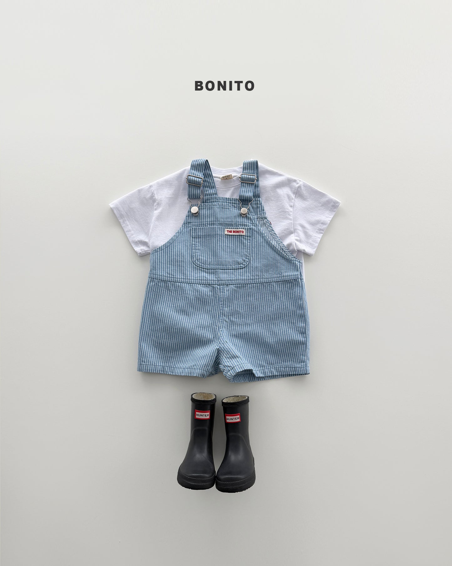 【PREORDER 4日間限定】13.stripe overall pants