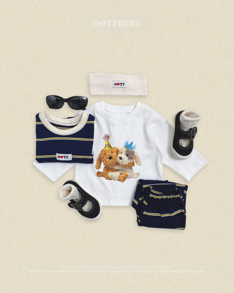 【PRE-ODER〆8.9(sun)】18.Rookie Striped Top & Bottom Set | oottbebe