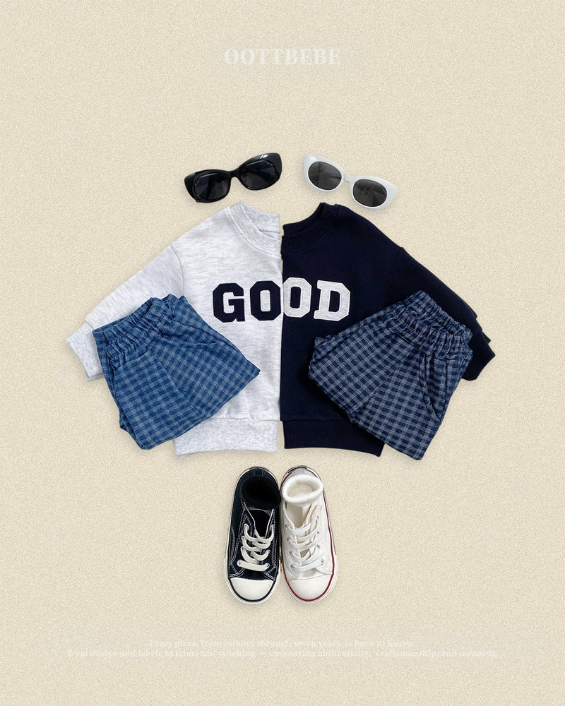 【PRE-ODER〆8.9(sun)】48.Denim Check Pants | oottbebe