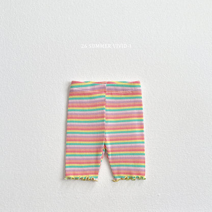 【PREORDER受付終了、ご希望はお問い合わせください。】40.Rainbow Rib Leggings