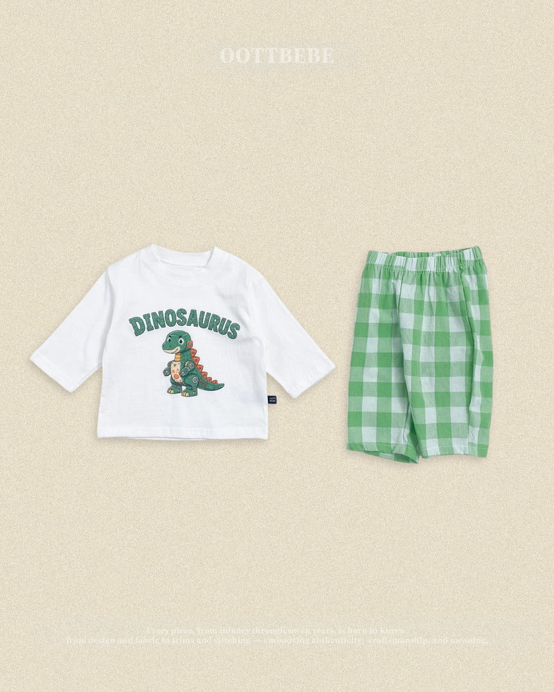 【PRE-ODER〆8.9(sun)】16.(Special Edition) Robot Dinosaur Top & Bottom Set | oottbebe