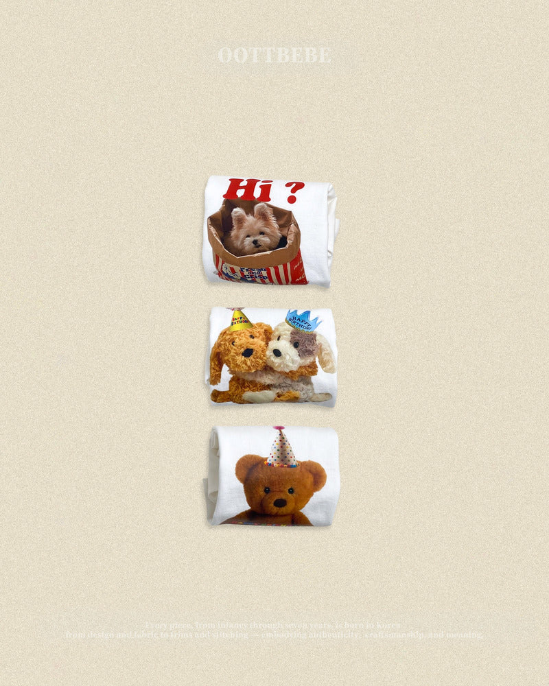 【PRE-ODER〆8.9(sun)】10.Puppy Series T-Shirt – Kids | oottbebe