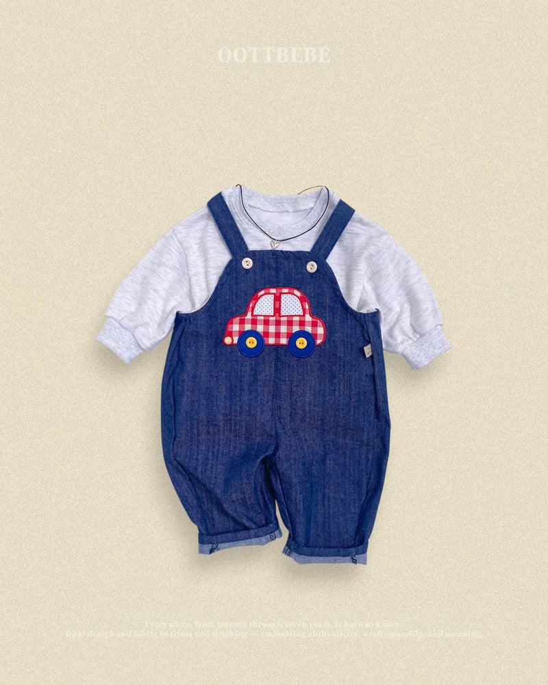 【PRE-ODER〆8.9(sun)】46.Vroom Vroom Denim Overalls | oottbebe
