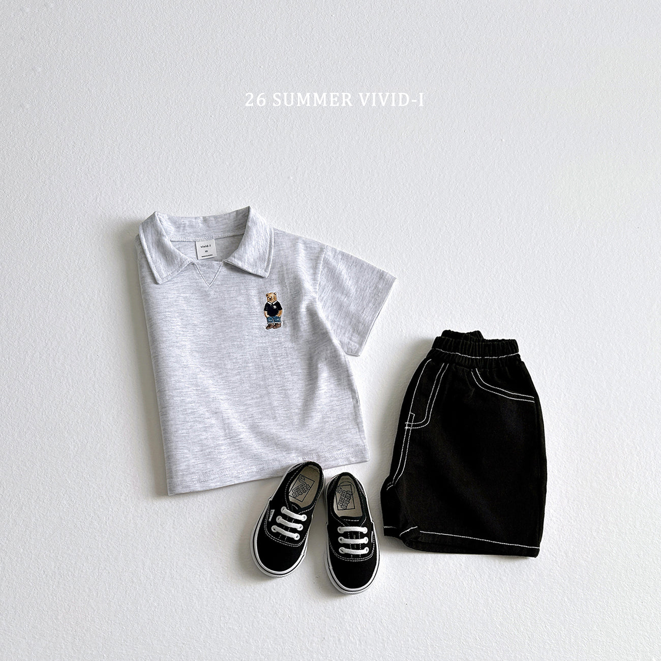 【PREORDER受付終了、ご希望はお問い合わせください。】95.Collar Bear Embroidery Set
