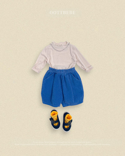 【秋のPRE-ODER 5%OFF】45.Petit Dot Pumpkin Pants – 6/10 Length | oottbebe