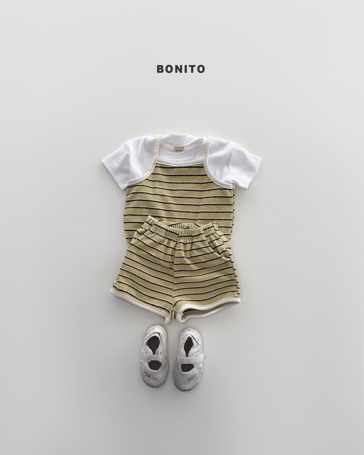 【期間限定 PRE-ODER】1.Planning) Bébé 1+1 Ribbed Tee