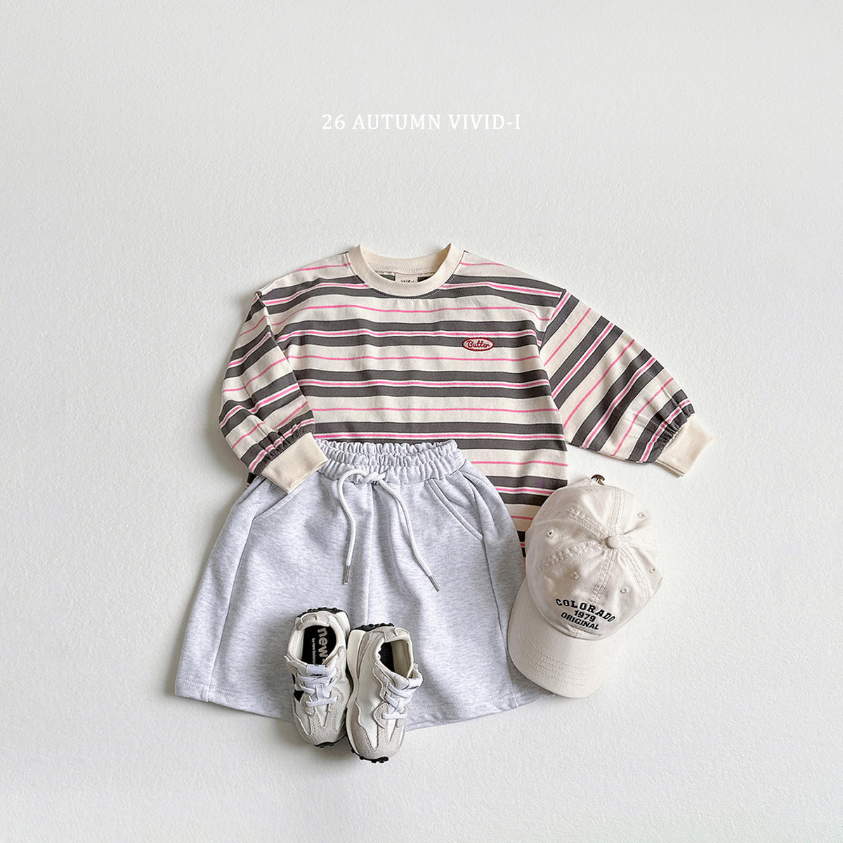 【秋のPRE-ODER 5%OFF】44.Butter Stripe Tee