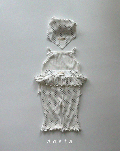 【PREORDER受付終了、ご希望はお問い合わせください。】65.Kiki Frill Pants