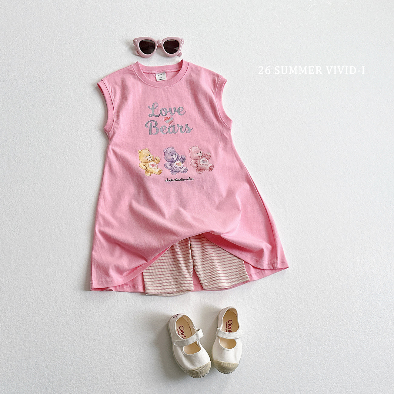 【PREORDER受付終了、ご希望はお問い合わせください。】90.Painted Bear Long Dress