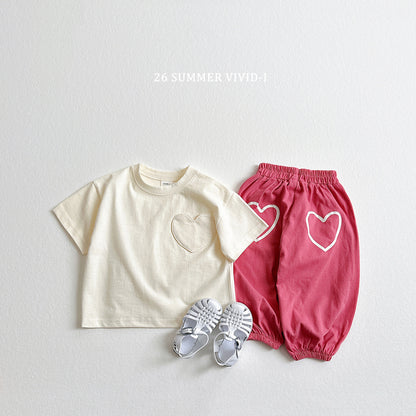 【PREORDER受付終了、ご希望はお問い合わせください。】79.Heart Pocket ShortSleeve Tee
