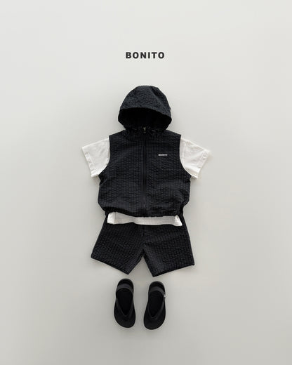 【PREORDER 4日間限定】39.high vest zip-up set
