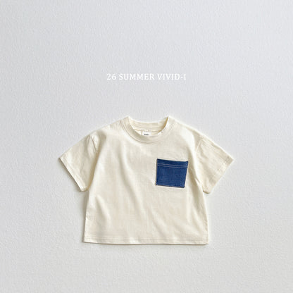 【PREORDER受付終了、ご希望はお問い合わせください。】65.Pocket Denim ShortSleeve Tee