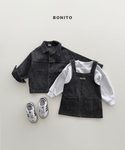 40.Denim One-Piece Dress
