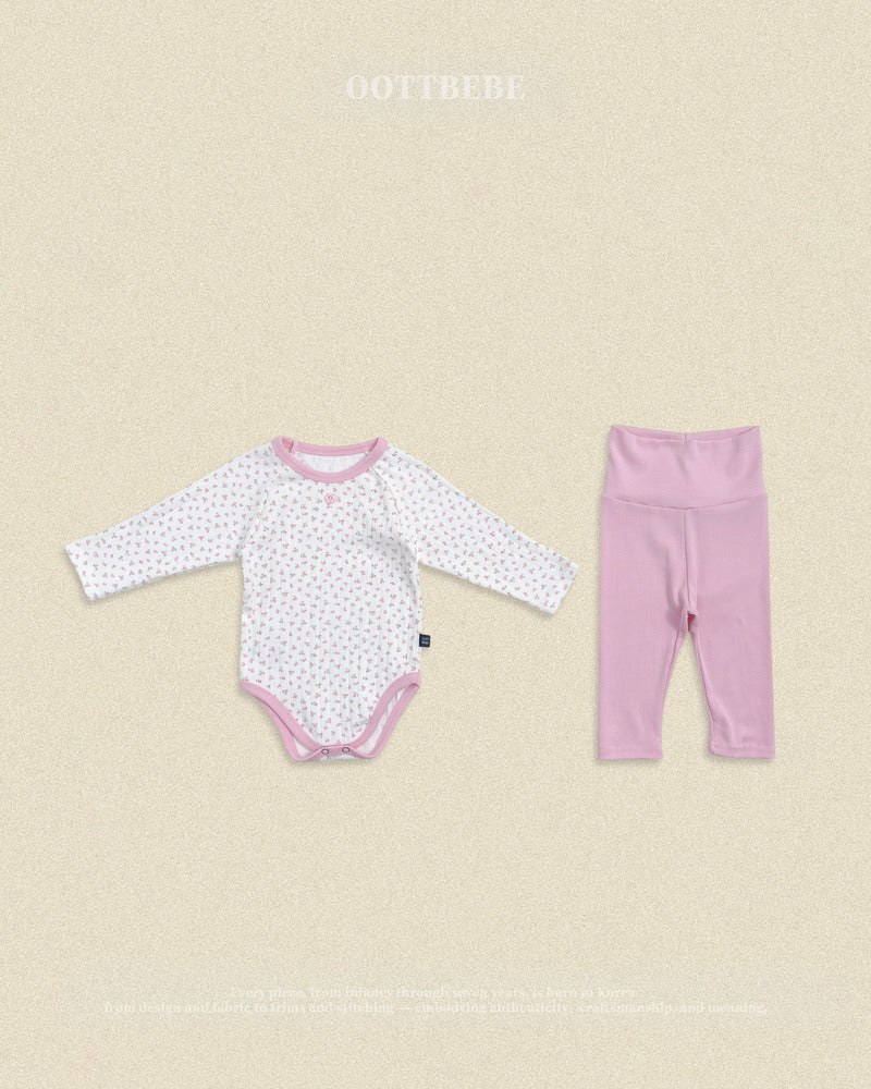 【PRE-ODER〆8.9(sun)】25.(Bebe) Coco Flower Romper | oottbebe