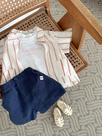 twill short pants | minirobe