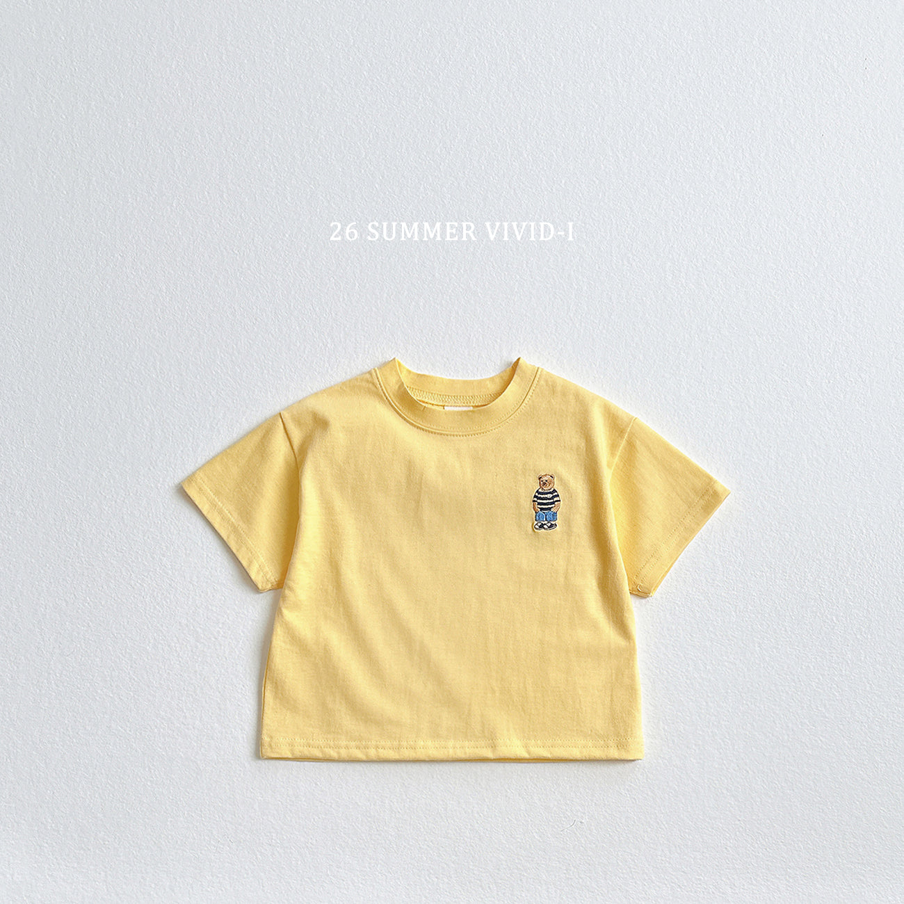 【PREORDER受付終了、ご希望はお問い合わせください。】63.Bear Embroidery ShortSleeve Tee