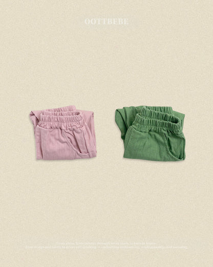 【秋のPRE-ODER 5%OFF】44.Hip Slub Pants | oottbebe