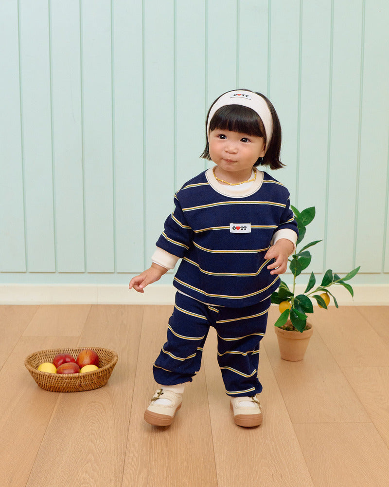 【PRE-ODER〆8.9(sun)】18.Rookie Striped Top & Bottom Set | oottbebe