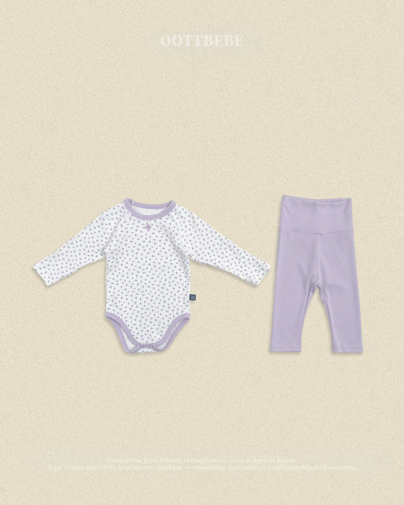 【PRE-ODER〆8.9(sun)】25.(Bebe) Coco Flower Romper | oottbebe
