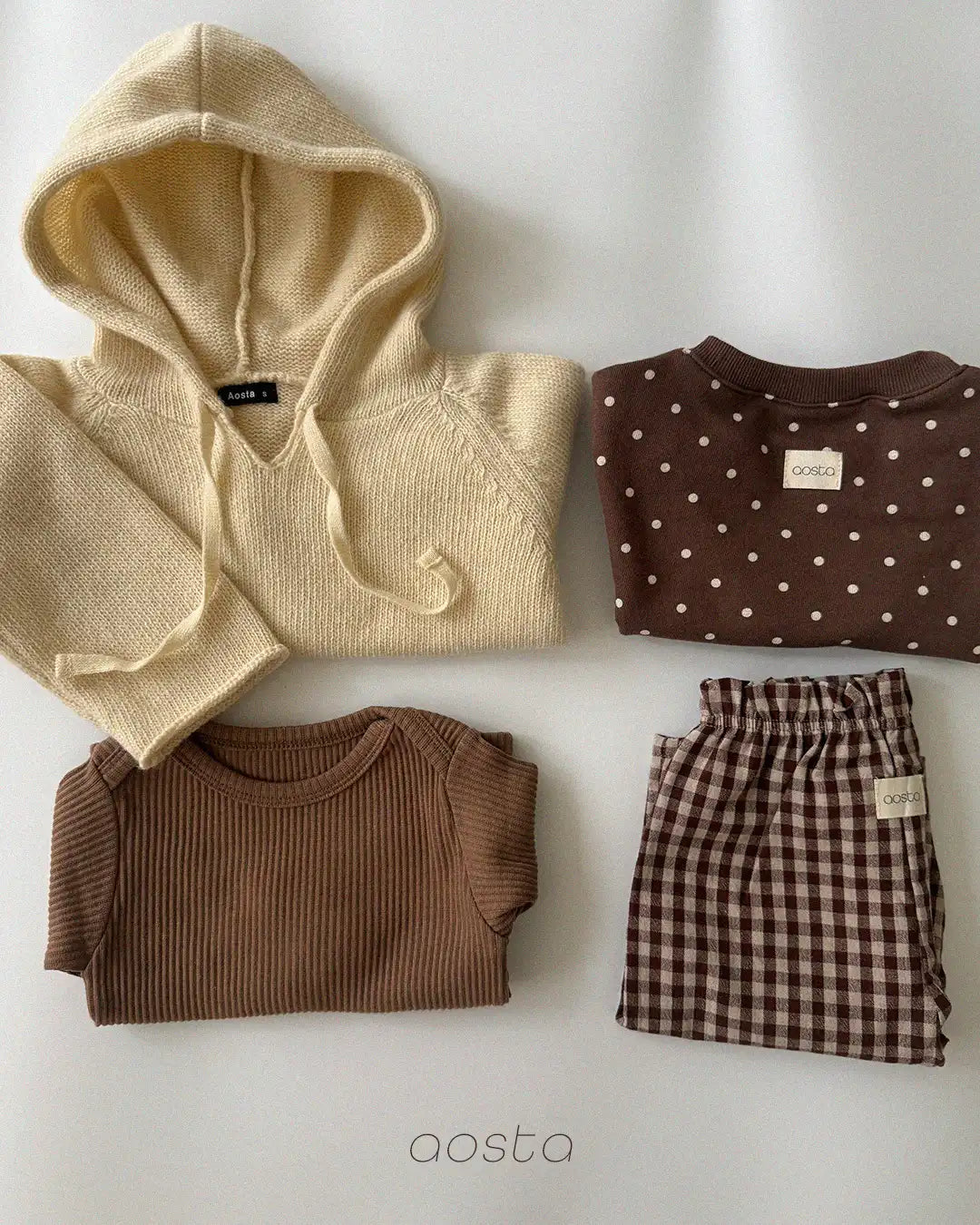 【秋のPRE-ODER 5%OFF】10.Knit Cookie Hoodie