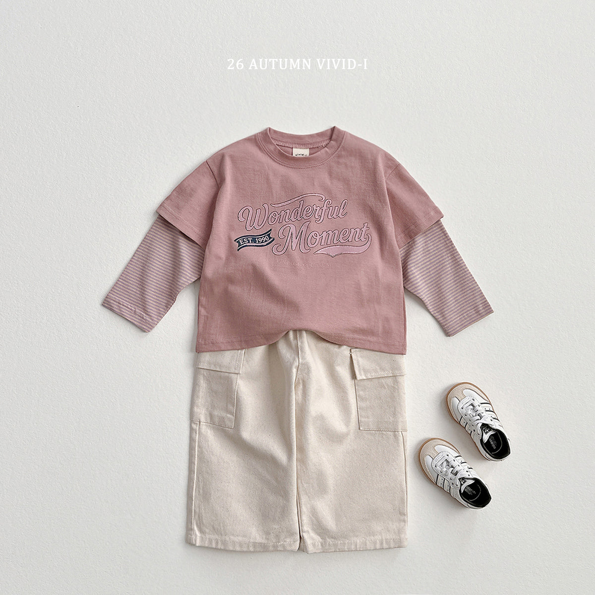 【秋のPRE-ODER 5%OFF】43.Wonderful Double-Layer Tee