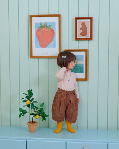 【秋のPRE-ODER 5%OFF】45.Petit Dot Pumpkin Pants – 6/10 Length | oottbebe