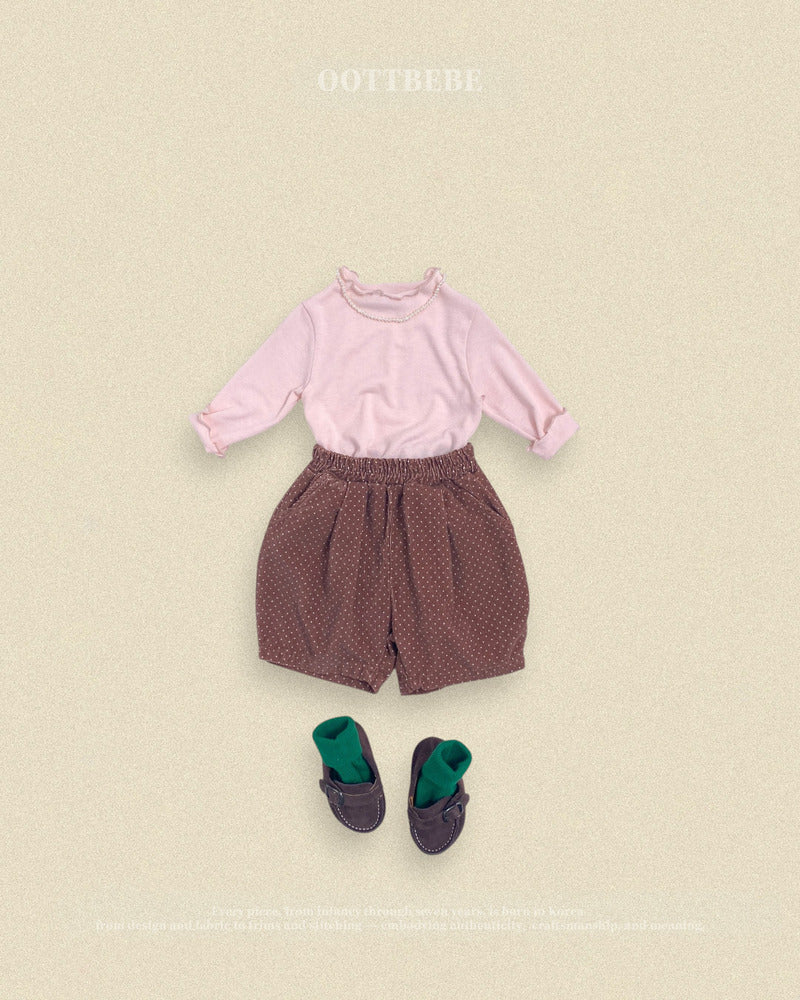 【PRE-ODER〆8.9(sun)】45.Petit Dot Pumpkin Pants – 6/10 Length | oottbebe