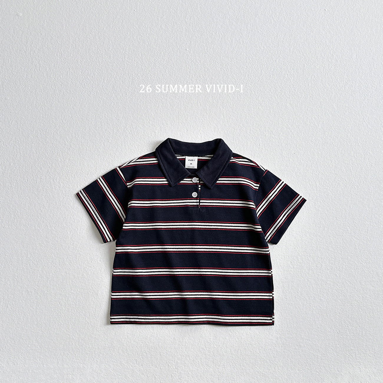 【PREORDER受付終了、ご希望はお問い合わせください。】64.Multi Collar Stripe ShortSleeve Top