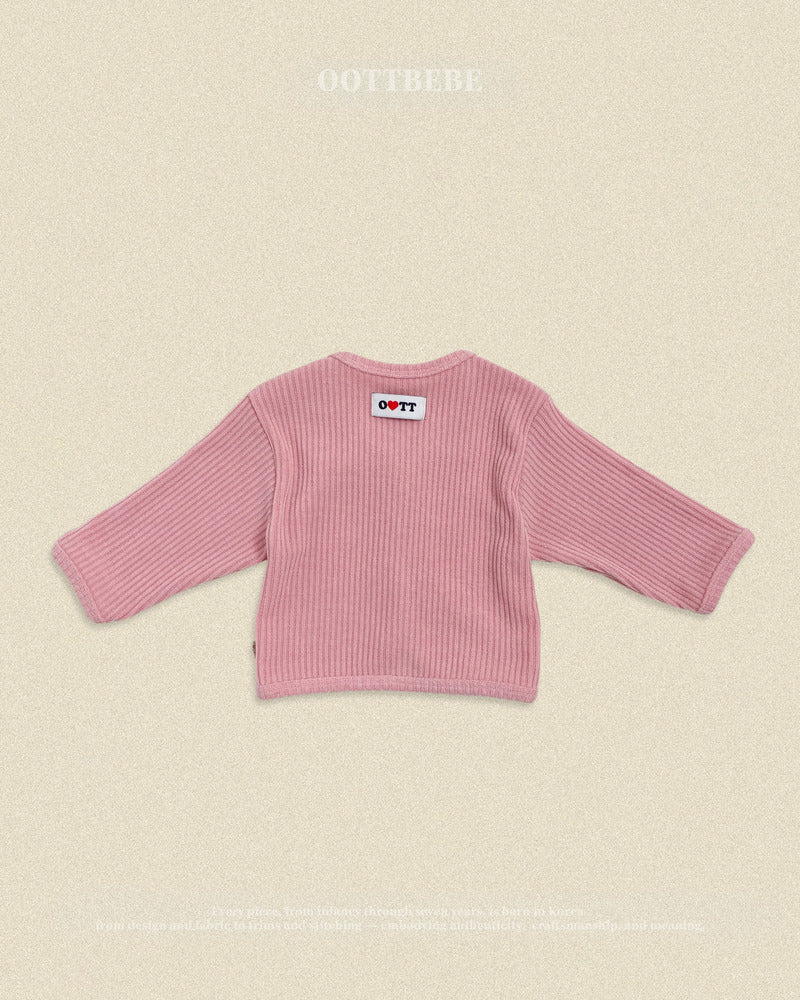 【PRE-ODER〆8.9(sun)】38.Haribo Ribbed Cardigan | oottbebe