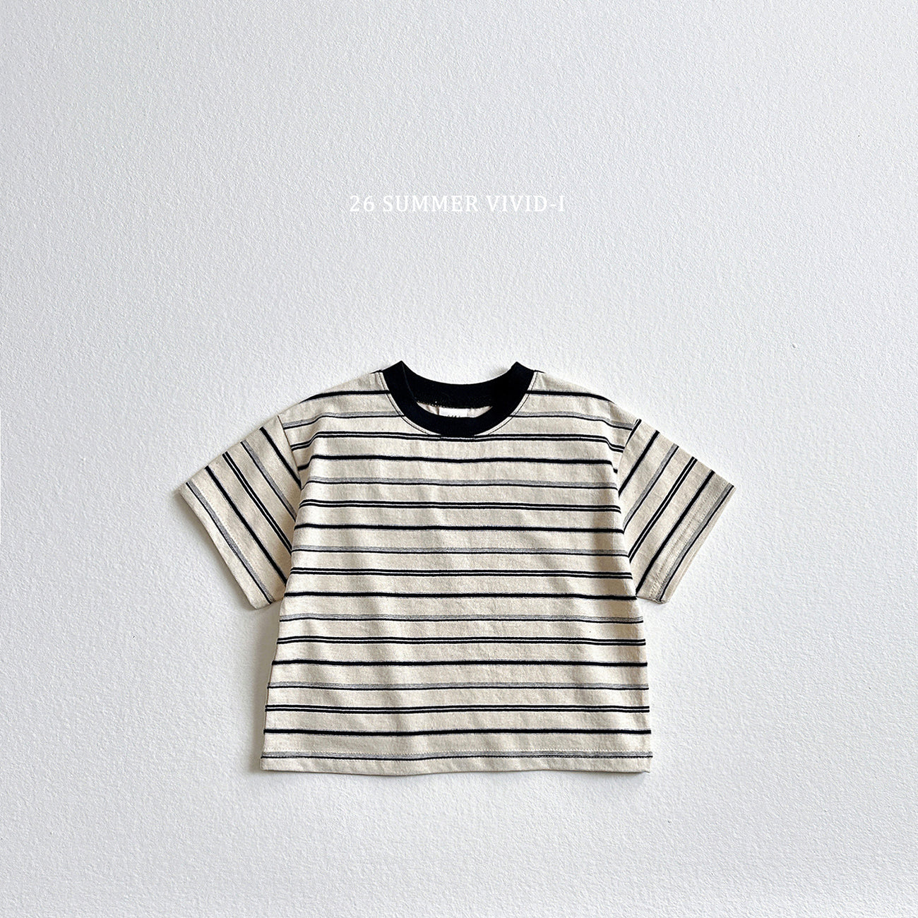 【PREORDER受付終了、ご希望はお問い合わせください。】62.Heart Smile Stripe Tee