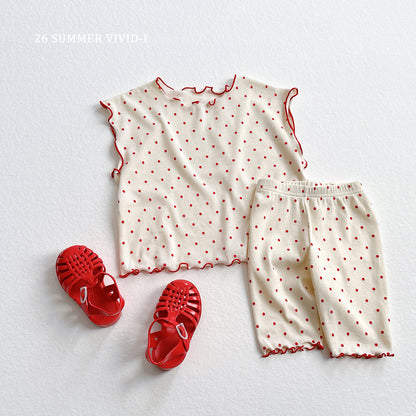 【PREORDER受付終了、ご希望はお問い合わせください。】41.Strawberry Dot Leggings
