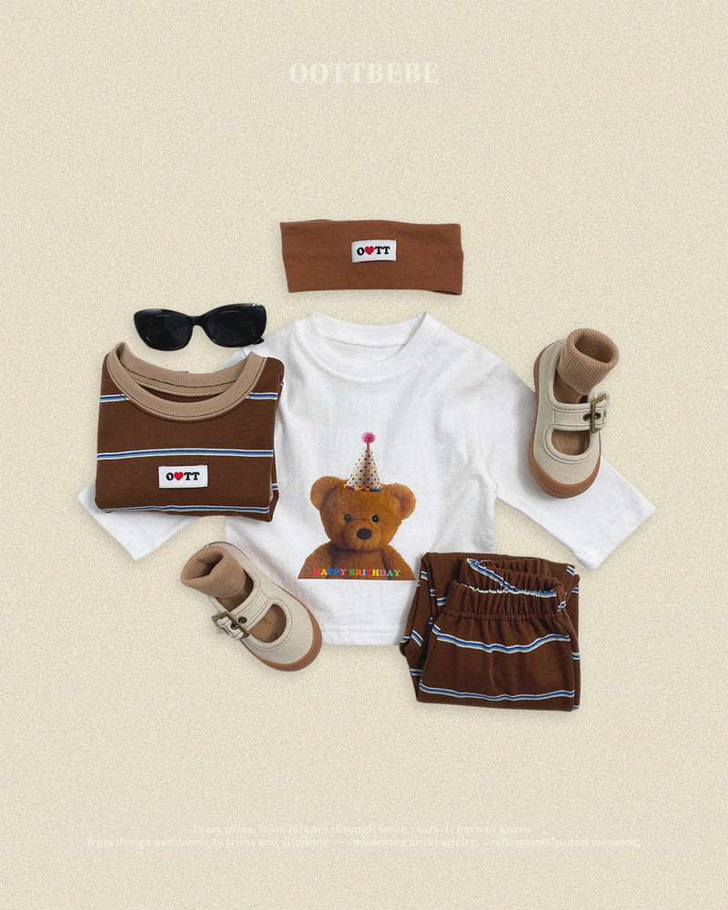 【PRE-ODER〆8.9(sun)】18.Rookie Striped Top & Bottom Set | oottbebe