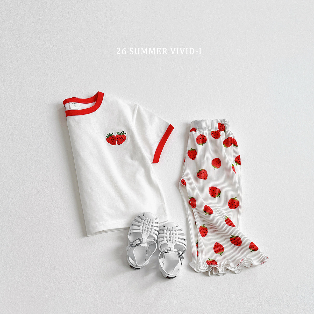 【PREORDER受付終了、ご希望はお問い合わせください。】99.Fruit Embroidery Raglan Set