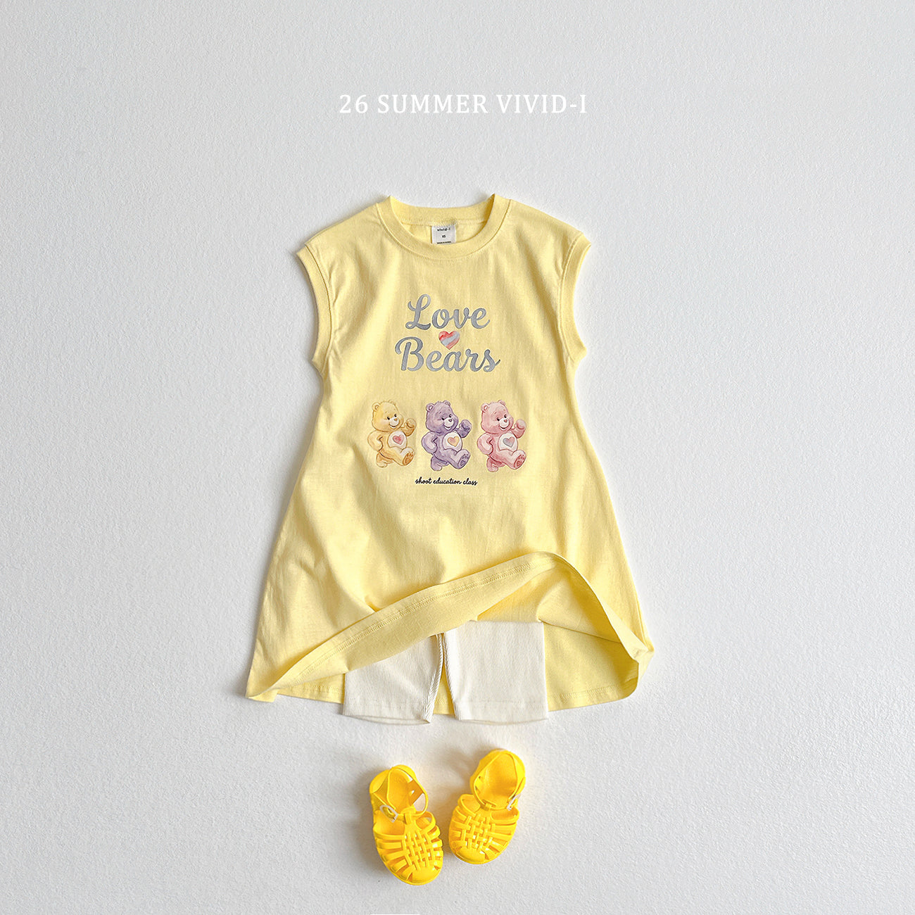 【PREORDER受付終了、ご希望はお問い合わせください。】90.Painted Bear Long Dress