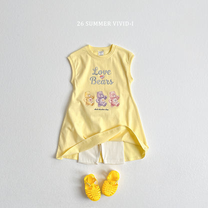 【PREORDER受付終了、ご希望はお問い合わせください。】90.Painted Bear Long Dress